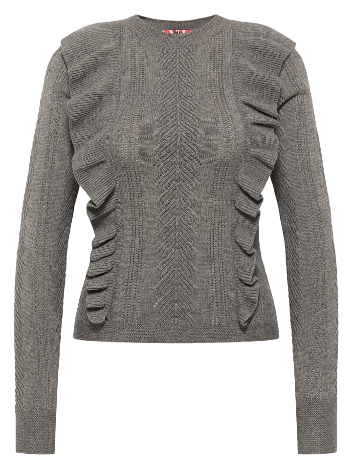 Damen Strickpullover in Grau