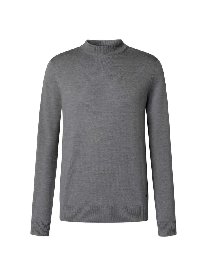 Strickpullover in Mittelgrau