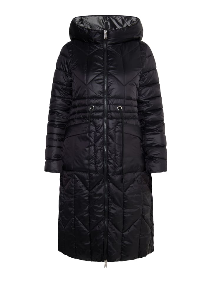 Women Steppmantel in Schwarz