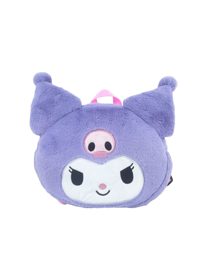 Kuromi Plüschrucksack Kinder Rucksack mit Reißverschluss