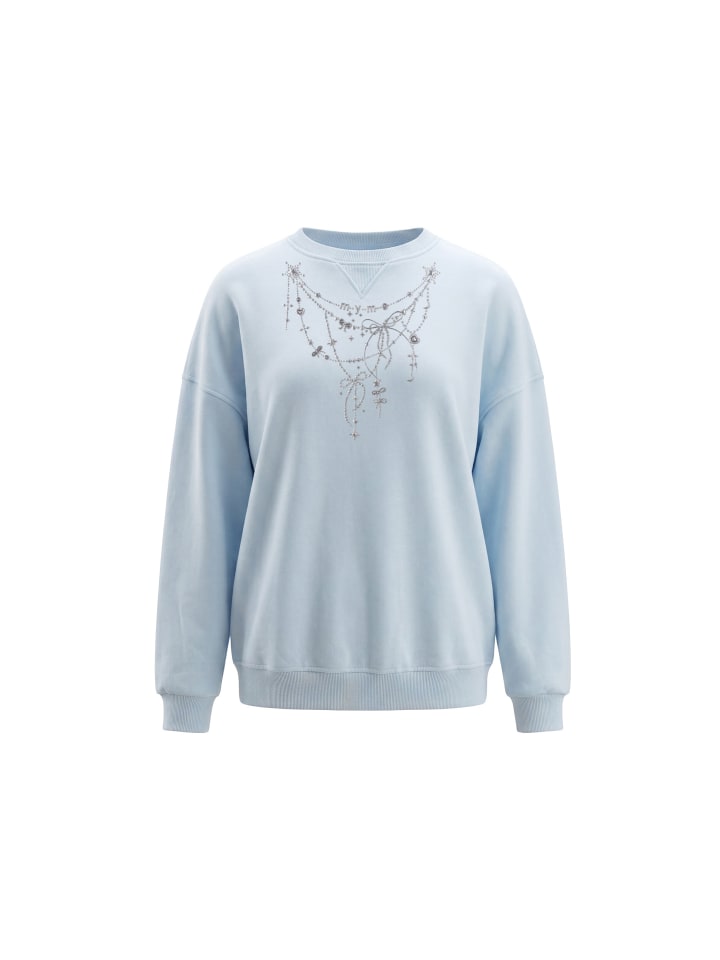 Women Sweatshirt in Light Blue