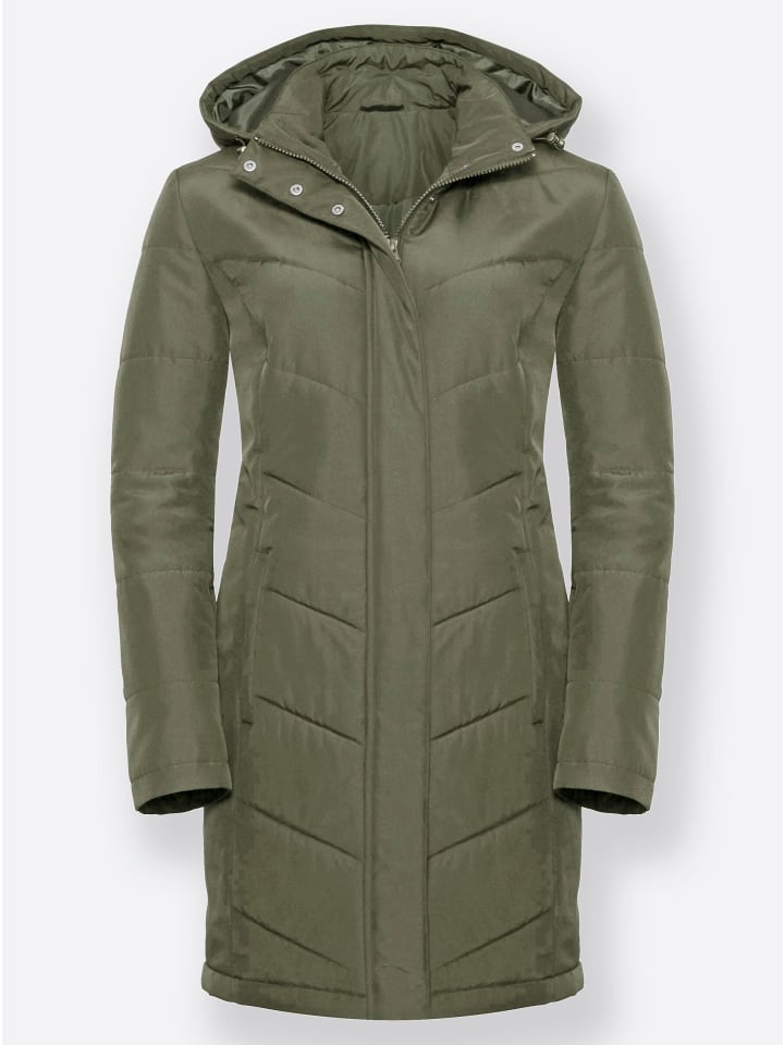 Longjacke in khaki