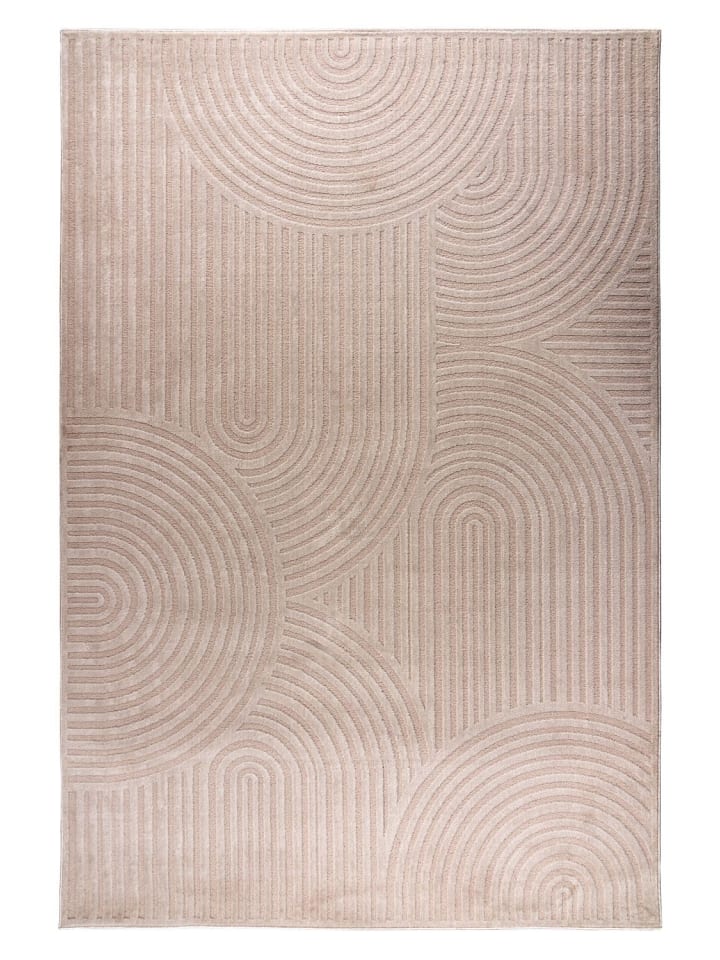 Kurzflor Teppich Berit 325 in Beige