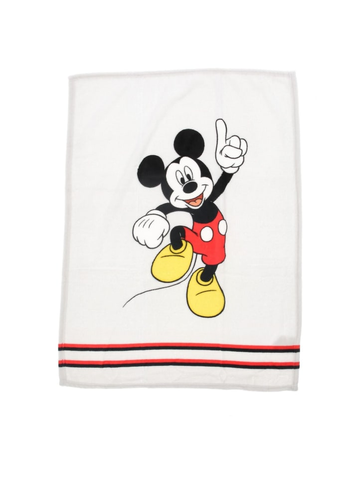 Mickey Mouse Babydecke Weiche Korallen-Fleecedecke 100cm x 75cm in Weiß