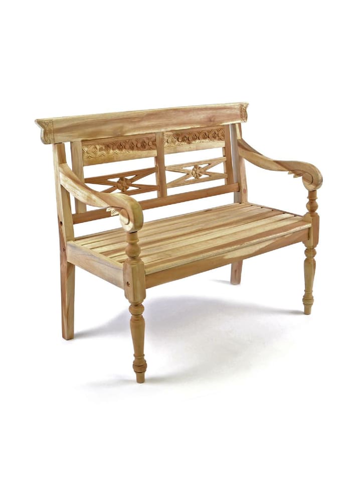 Kindersitzbank Antik Gartenbank Kinder Teak Holz in Braun