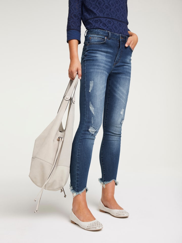 Bauchweg-Jeans in blue denim