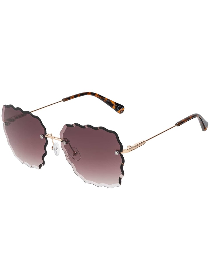 Damen Sonnenbrille in Weinrot-Rosa