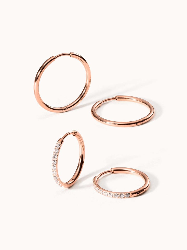 Ohrring-Set Lovely Glitter Rosegold