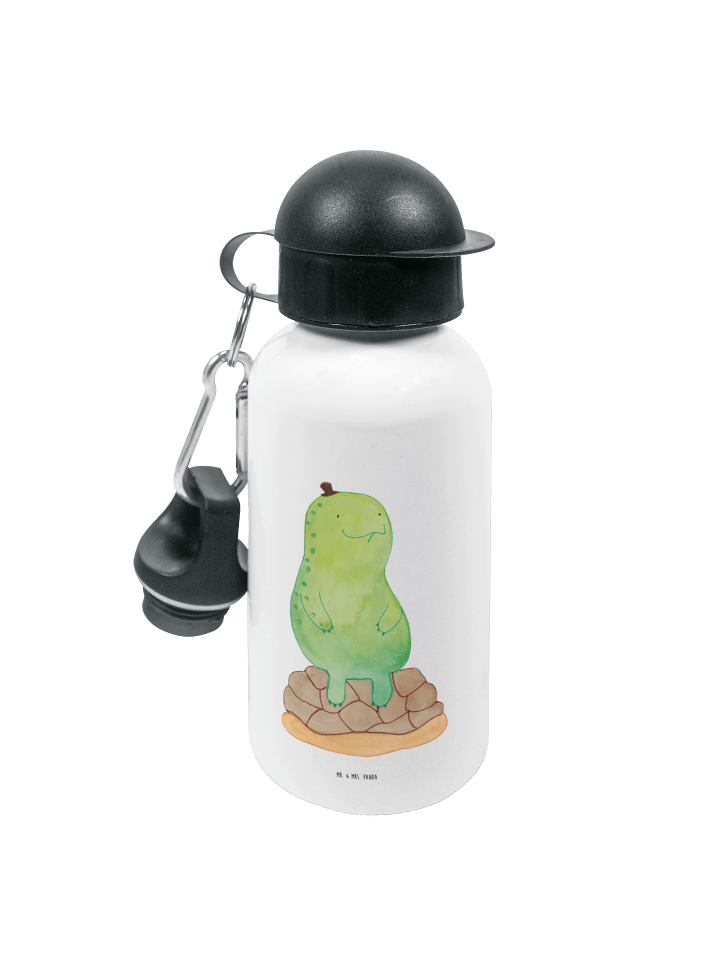 Trinkflasche Schildkröte Pause ohne Spruch in Weiß