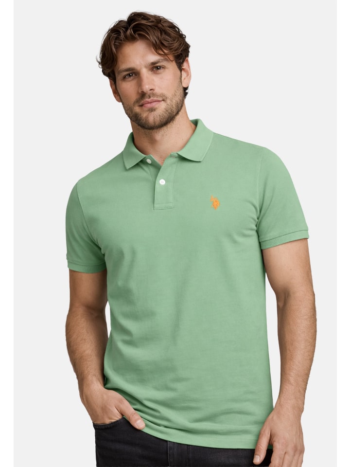 U.S. POLO ASSN. Herren Poloshirt P029 in Grün