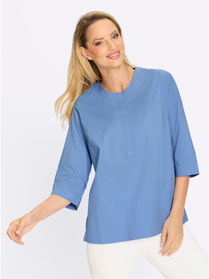 Bluse in himmelblau