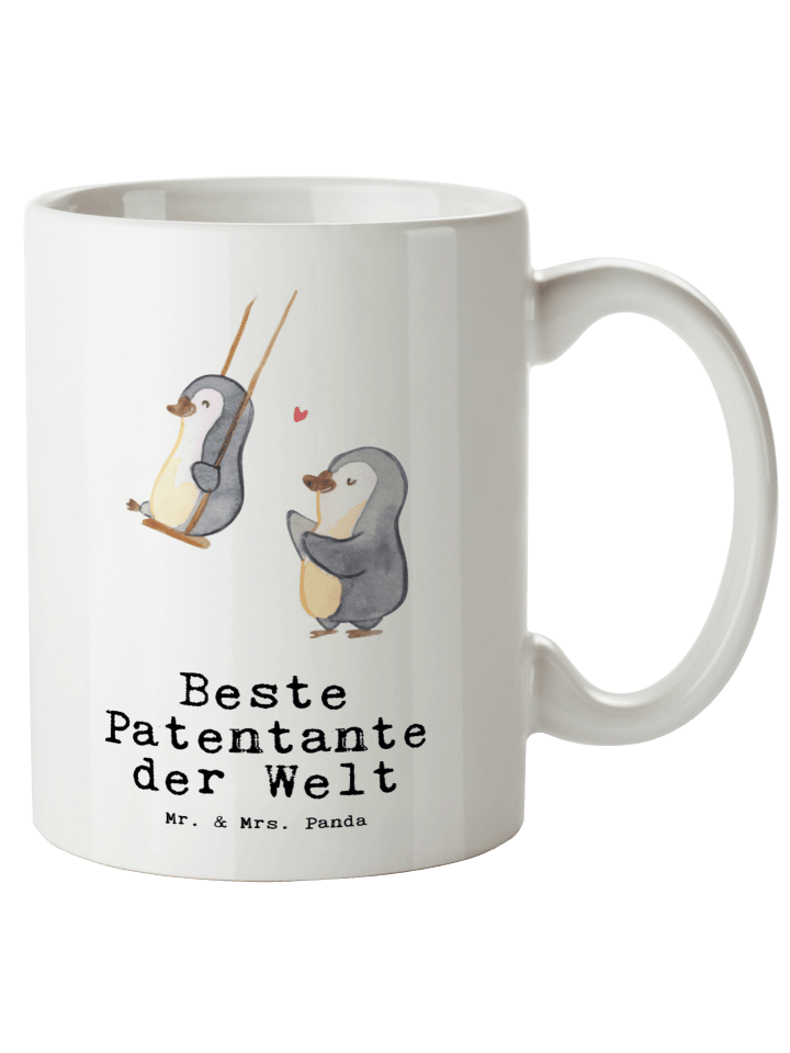 Kaffeetasse Pinguin Beste Erfindungante der Welt m... in Weiß