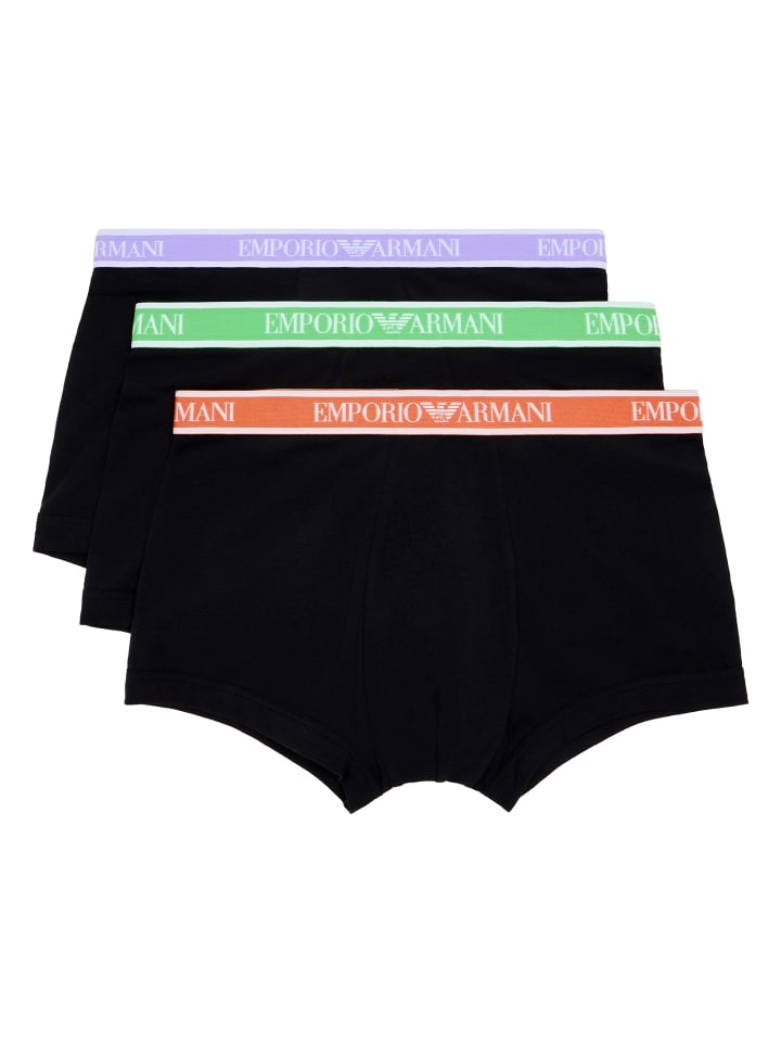 3er Pack Trunk in Schwarz