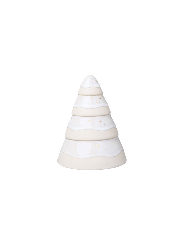 Dekofigur Winter Glow in Beige ø 11 cm