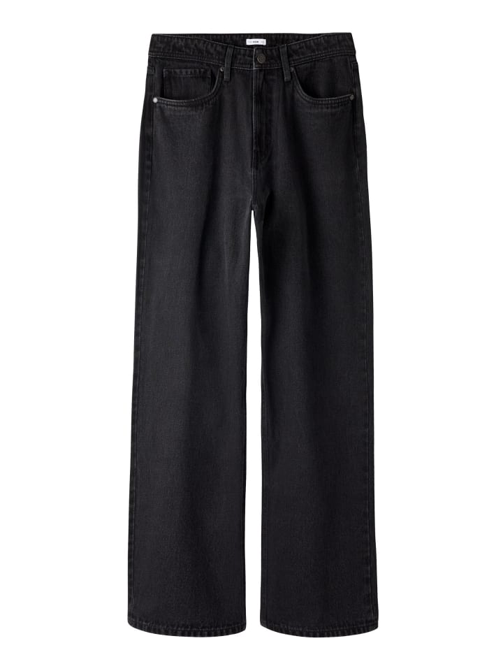 Loose Fit Jeans in Black Denim