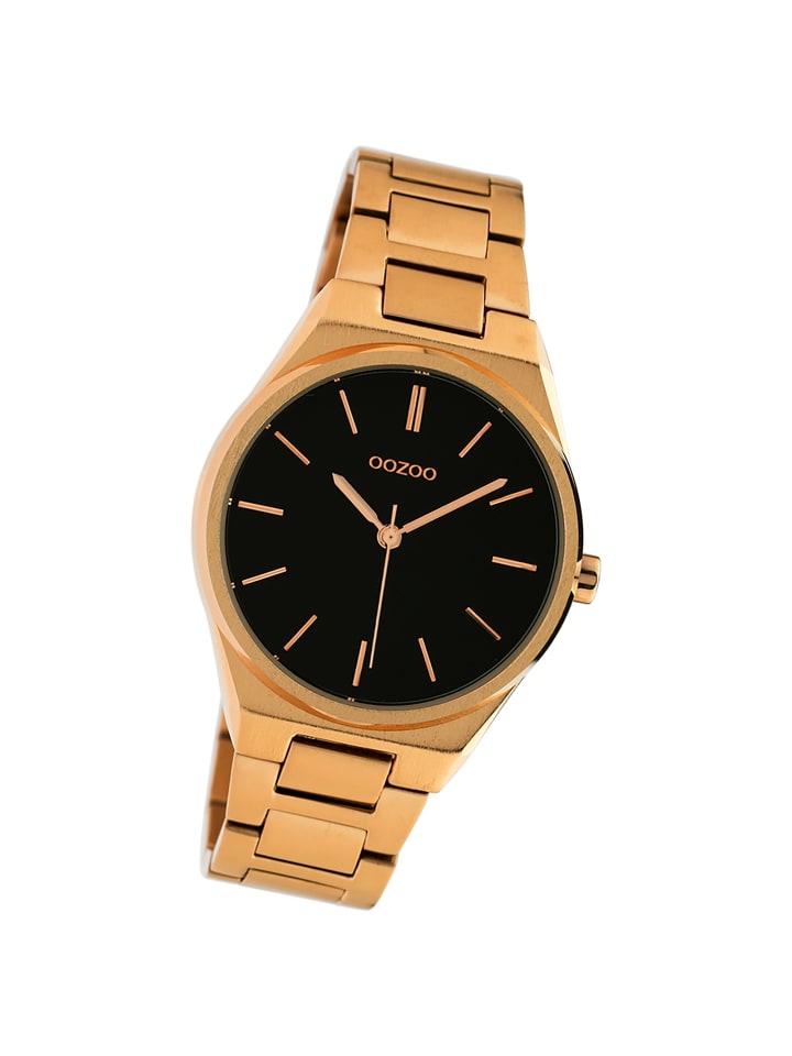 Analog-Armbanduhr Oozoo Timepieces rosegold mittel (ca. 34mm)