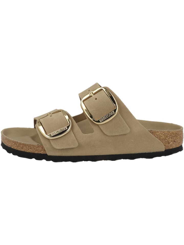 Sandale Arizona Big Buckle geöltes Naturleder schmal in braun