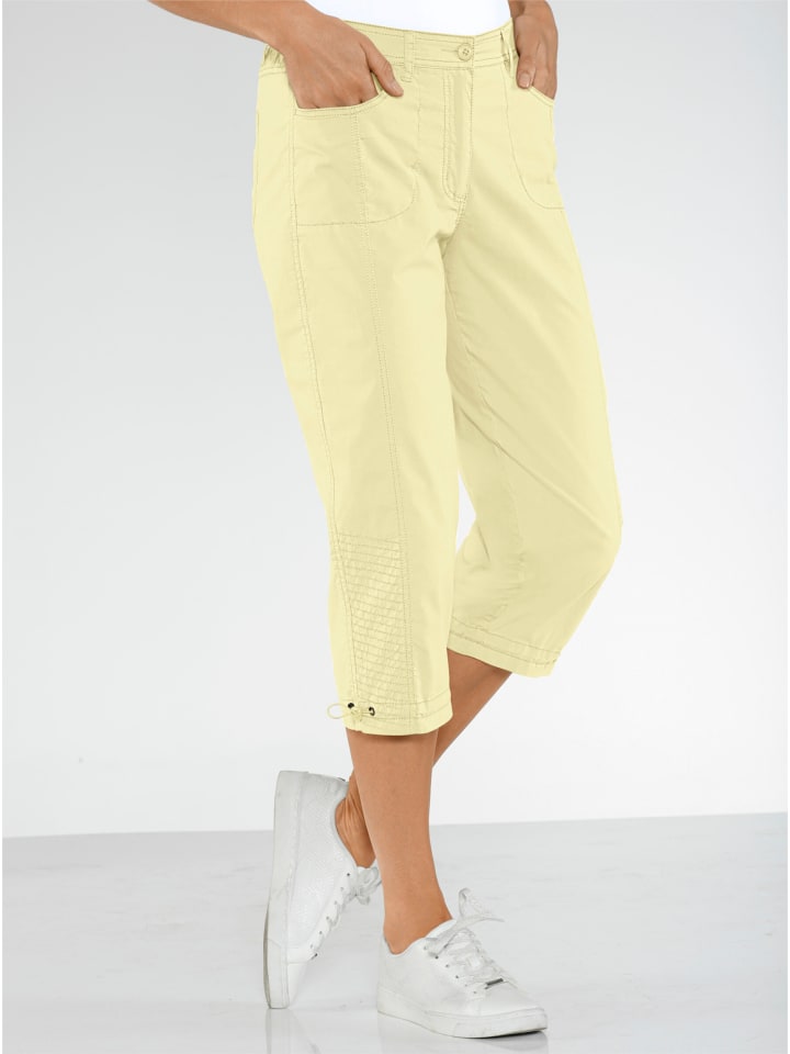 Capri-Hose in gelb