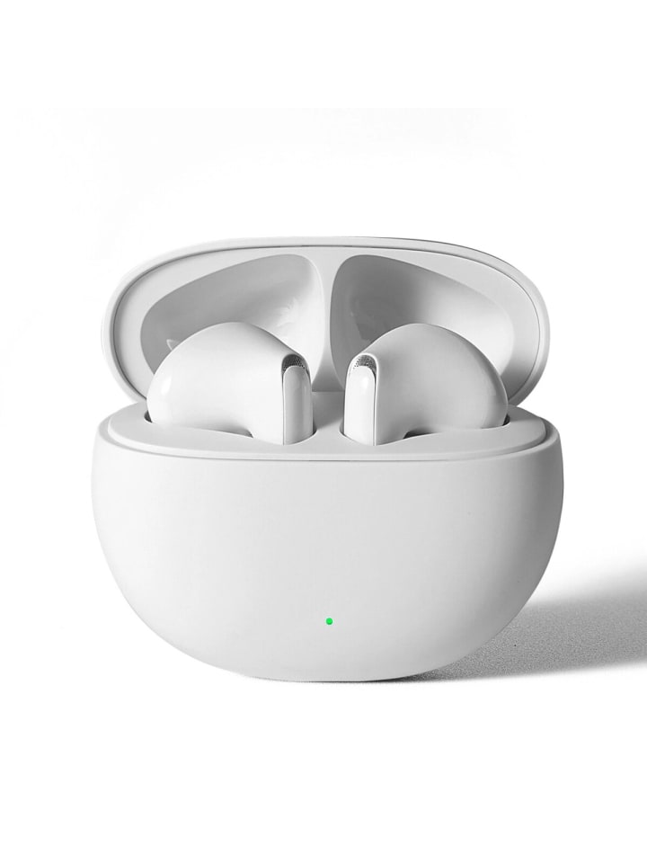 Funpods Kabellose In-Ear-Kopfhörer mit Case - Bluetooth 5.3 in Weiß