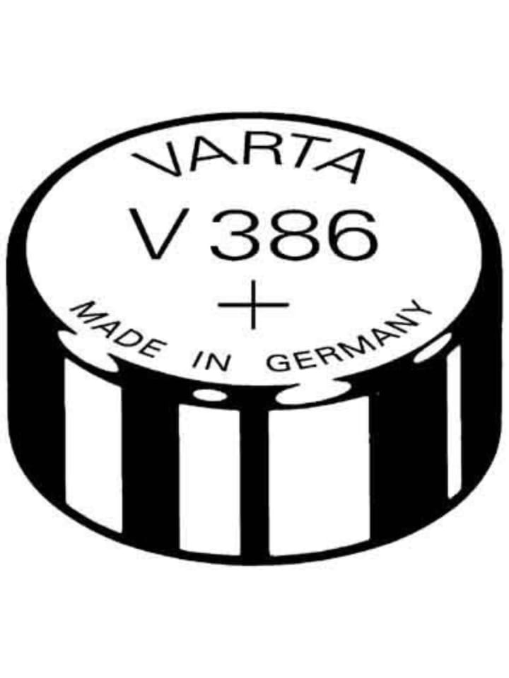 Batterie V 386 SR43 in Schwarz