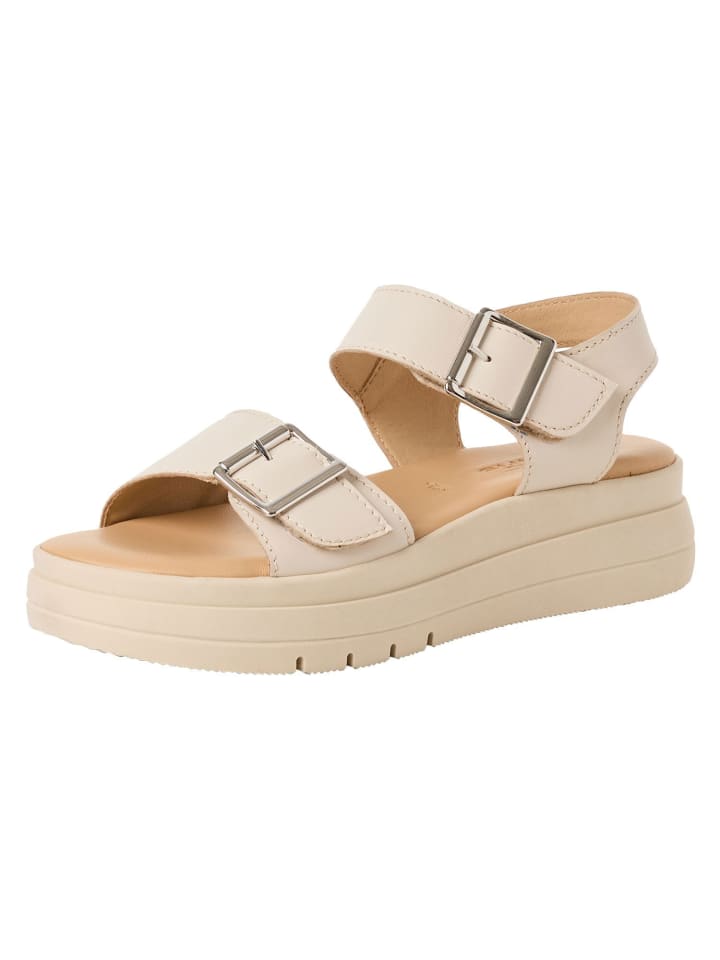 Sandalette in IVORY LEATHER