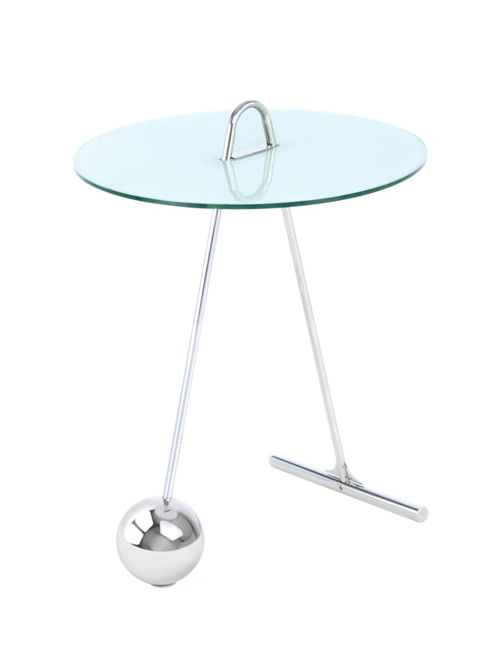 Beistelltisch Pendulum 525 in silber - weiß