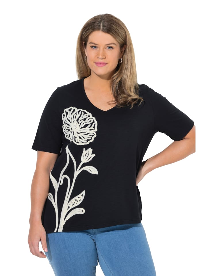 Longshirt in schwarz
