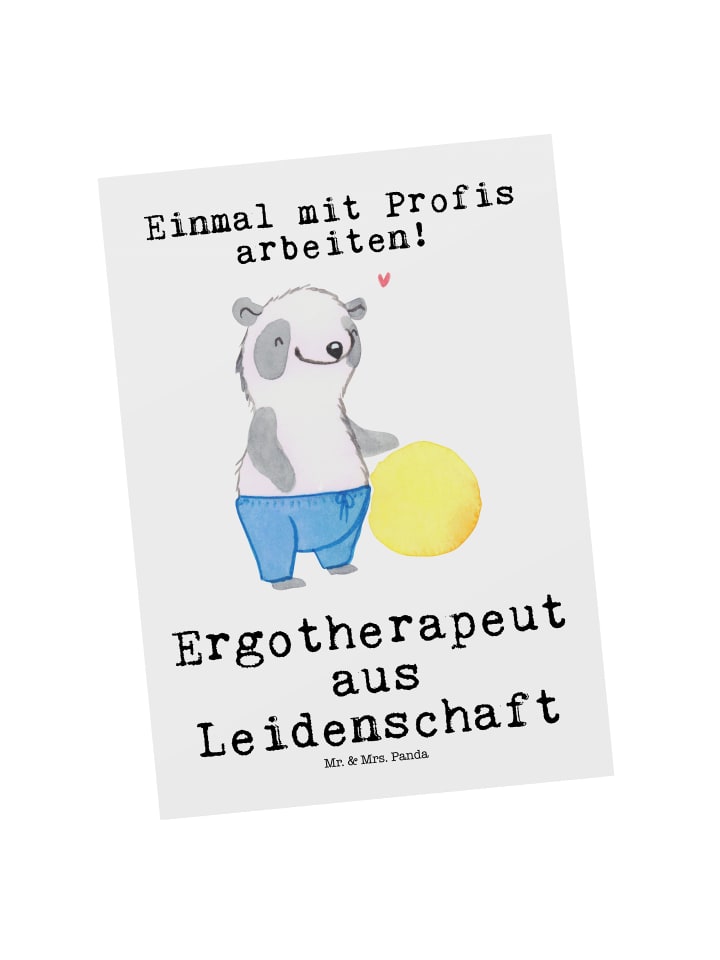 Ansichtskarte Ergotherapeut Leidenschaft mit Sp... in Weiß