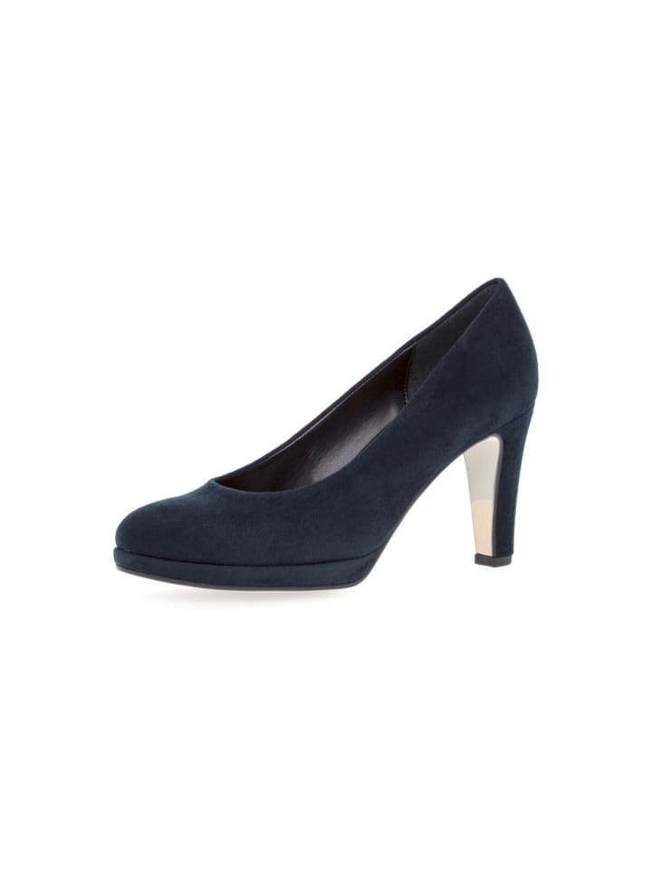 Plateau Pumps in blau