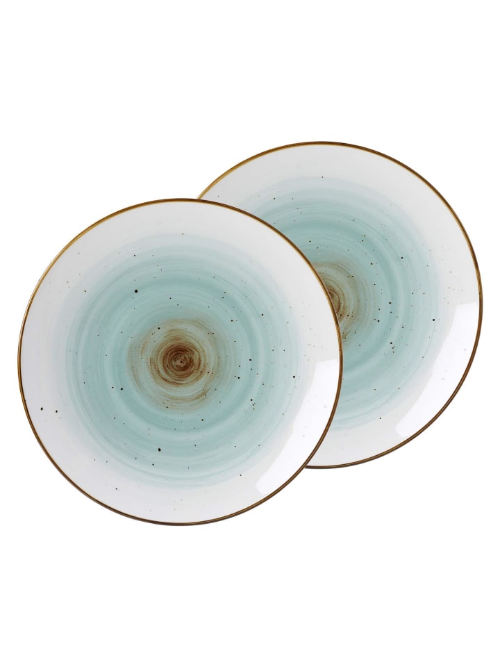 2er Set Speiseteller Cosmo in ø 30 cm in blau