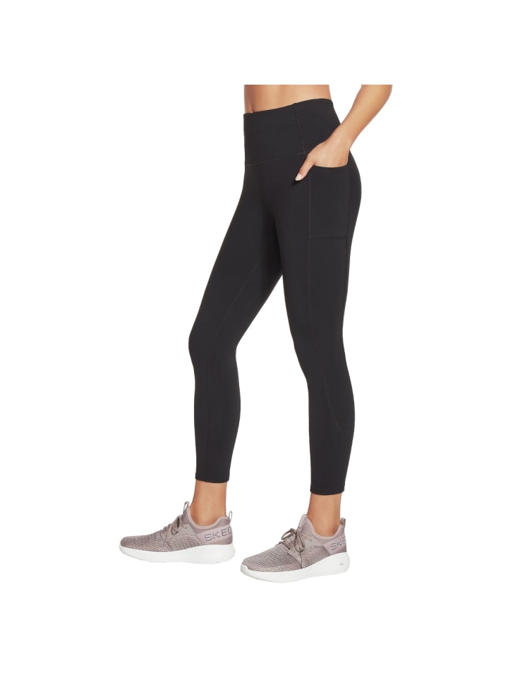 Skechers Go Walk High Waisted 7/8 Legging in Schwarz