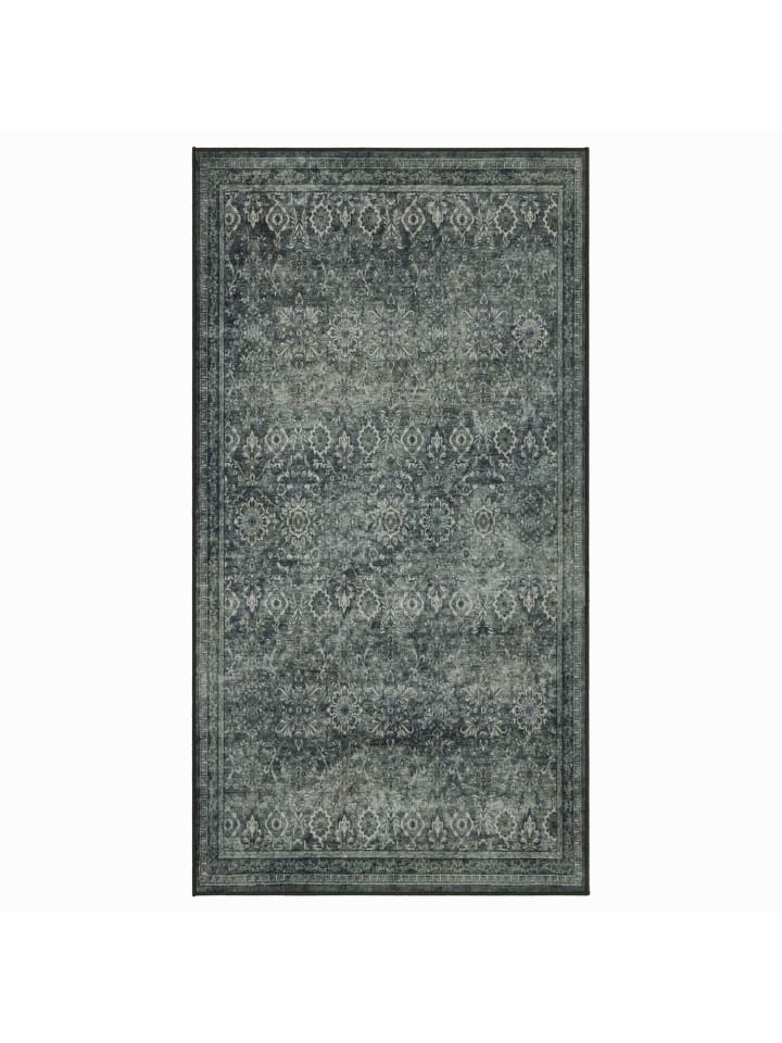 Kurzflor Teppich Inka 1148 Läufer in Grün