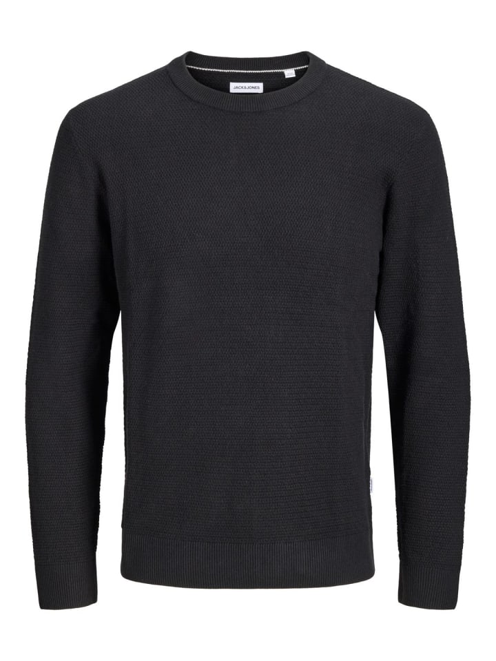 Pullover JJERYDER KNIT CREW NECK in Schwarz
