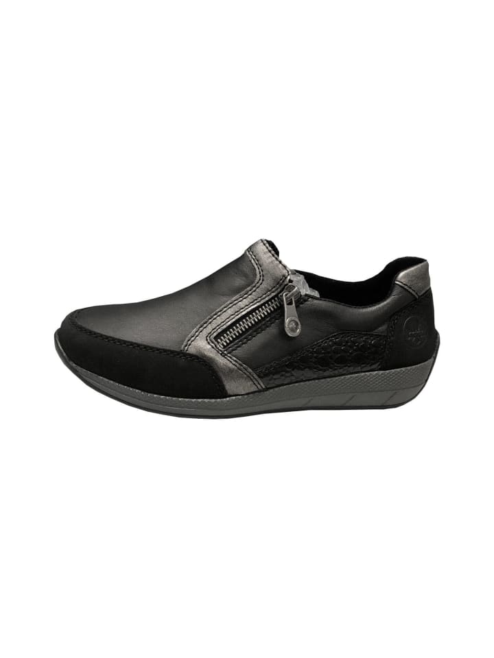 SHOES "N1151-00" in Schwarz/Schwarz/Altsilber