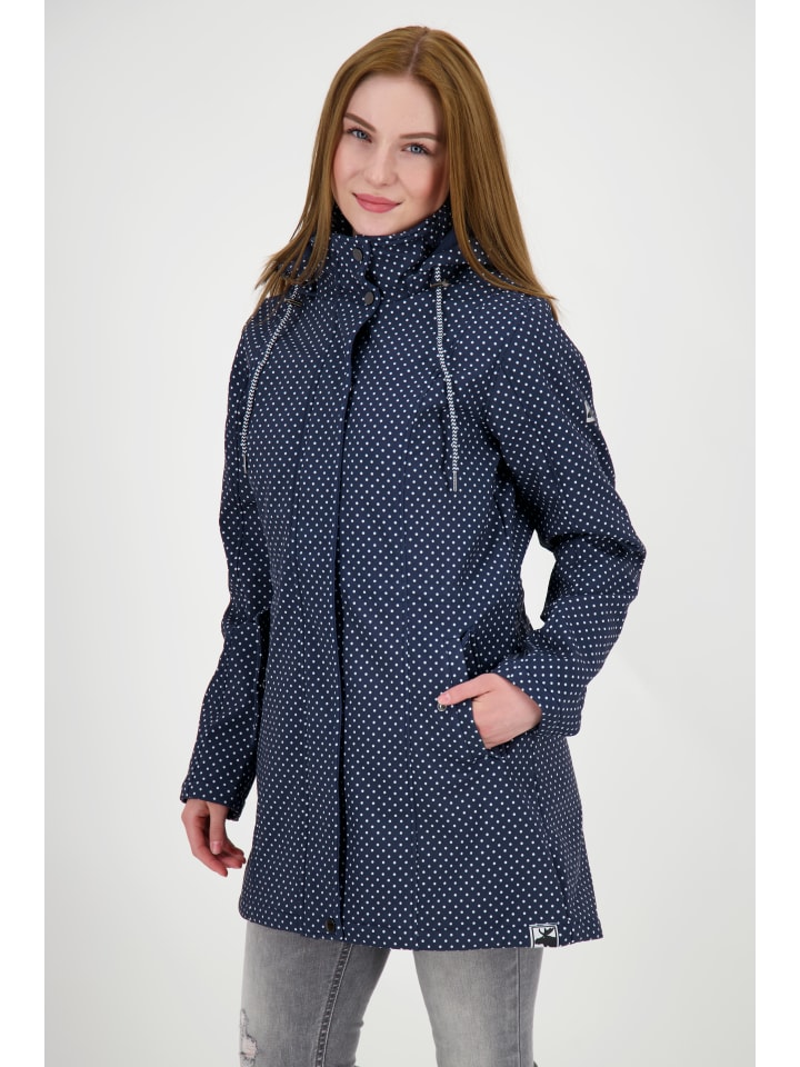 Softshellmantel TWIN PEAK DOTS in Blau