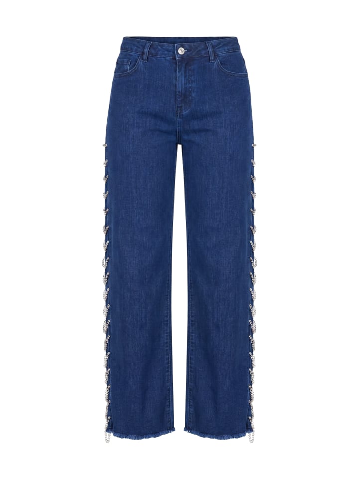 Hosen in dark blue denim
