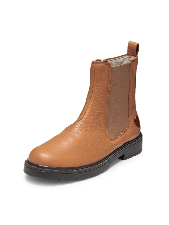 Hirschleder Stiefeletten in camel