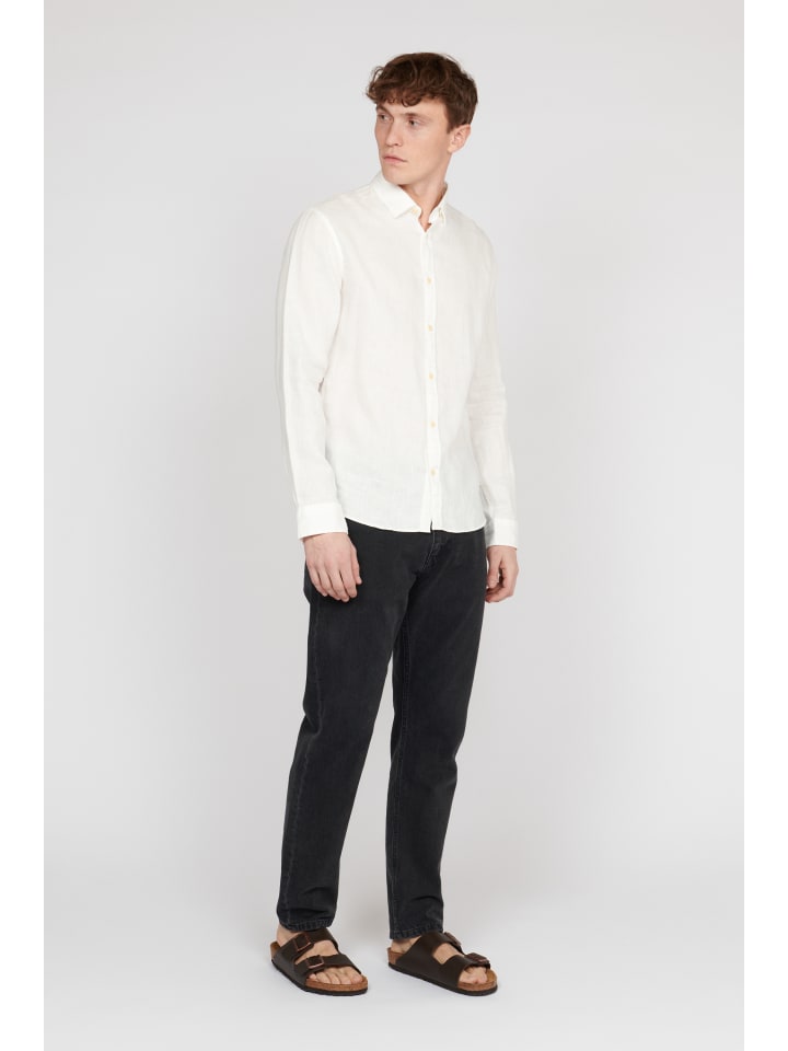 Langarm - Hemd MAtrostol Gerade Passform in White