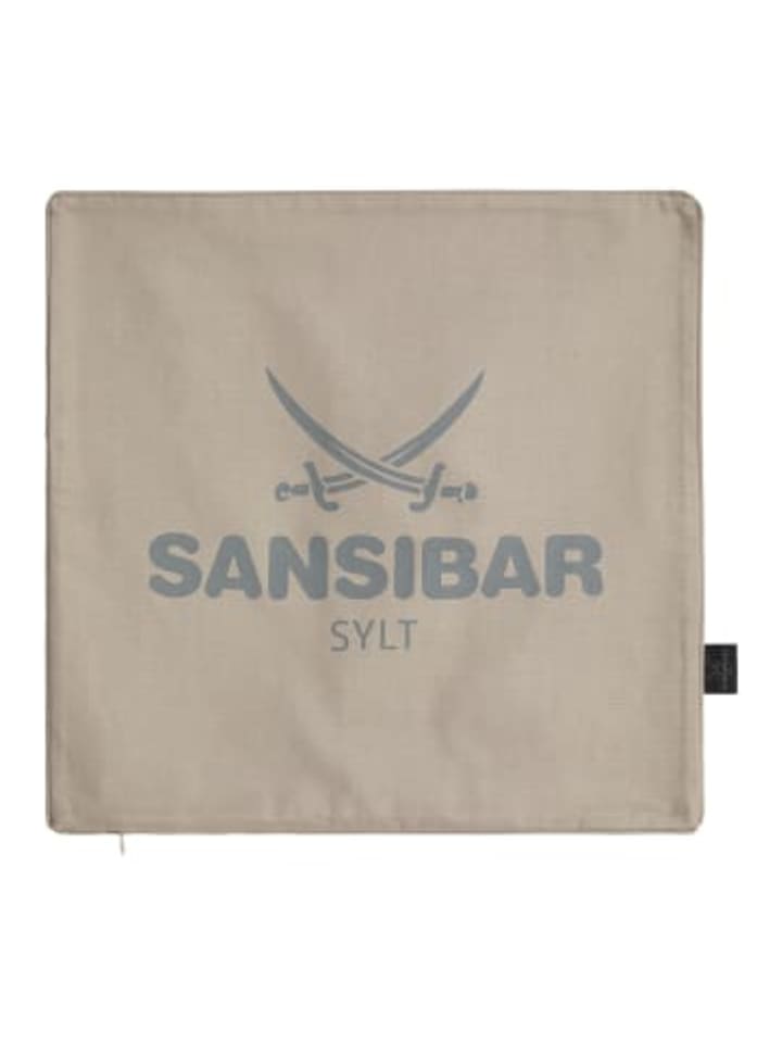 Kissenhülle Classic in Taupe/Offwhite, 45x45 cm