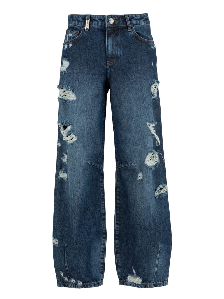 Loose Fit Jeans in mid blue
