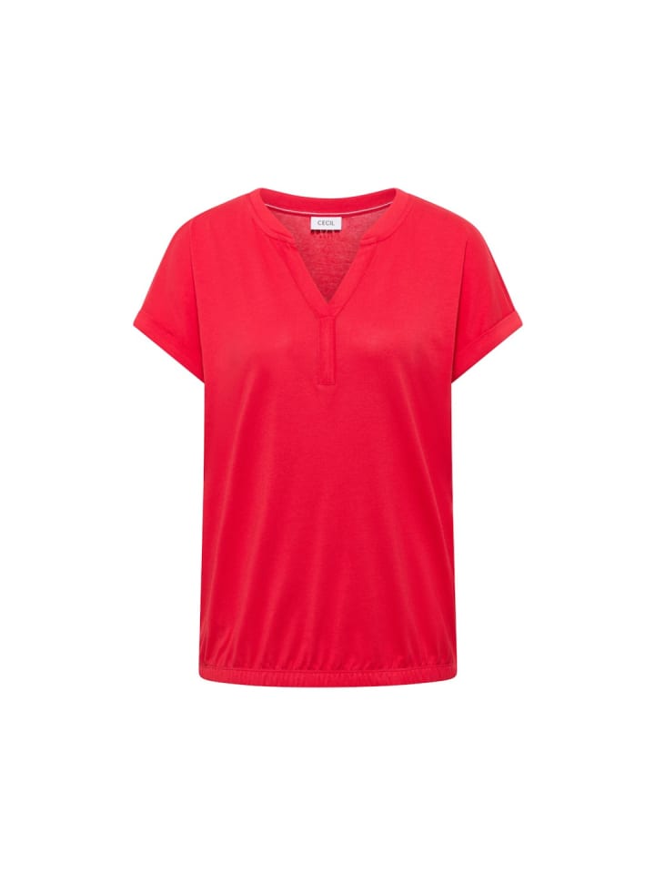 T-Shirt in glazed apple red