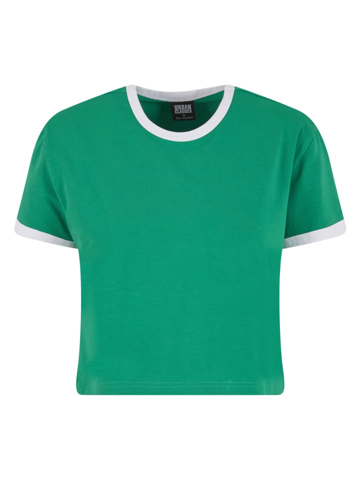 T-Shirt in froggreen/white