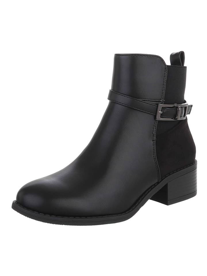 Stiefelette in Schwarz