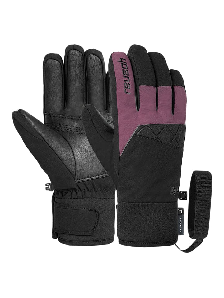 Fingerhandschuhe Malone R-TEX® XT in 7106 black / prune purple