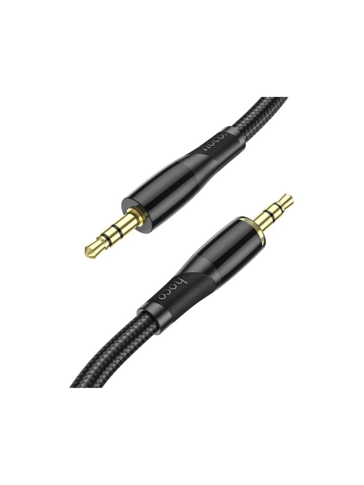 Audiokabel AUX-Kabel Klinke 3,5 mm auf Klinke 3,5 mm in Schwarz 1m in Schwarz