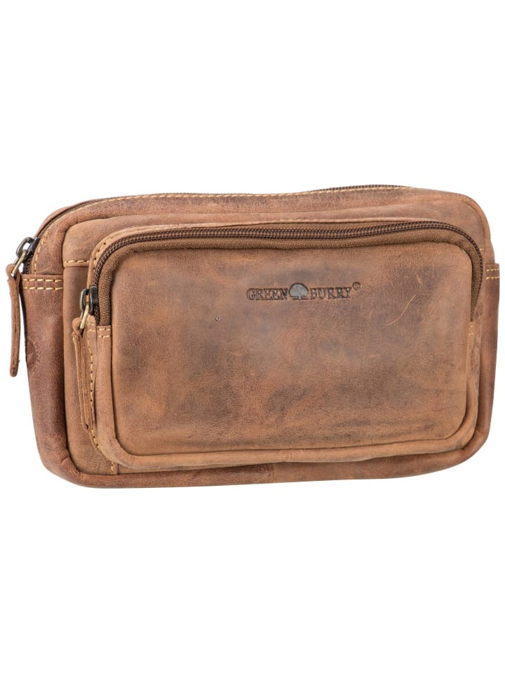 Gürteltasche Vintage 1743B in Sattelbraun