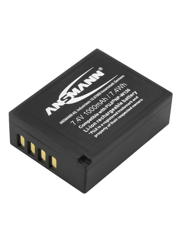 Batterie A-Fuji NP-W 126 in Schwarz
