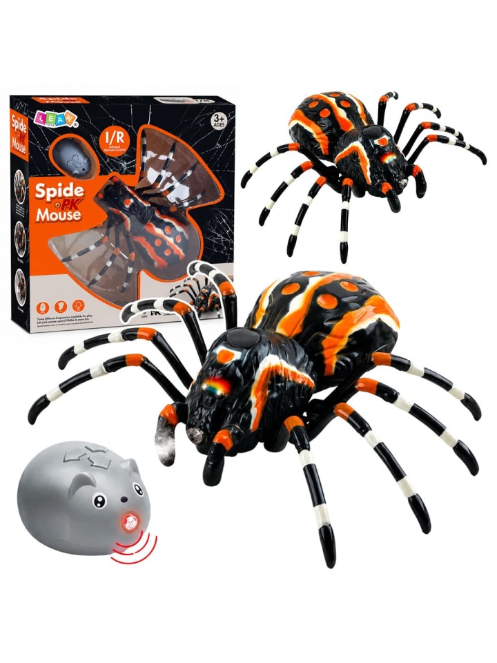 Ferngesteuerte Spinnen-Vogelspinne Infrarot Schwarz R/C ST