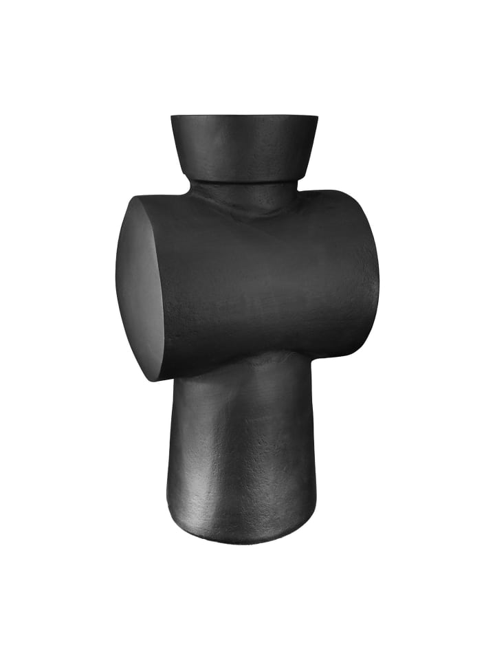 Vase Train anthrazitfarben - (H) 32 cm
