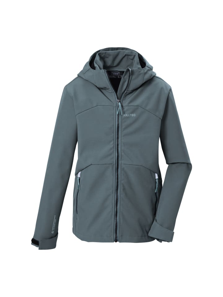 Softshelljacke mit Kapuze in Blau3019